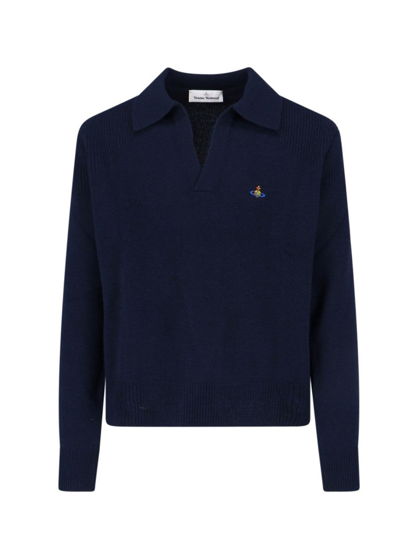Vivienne Westwood "Orb" Sweater – Dark Blue