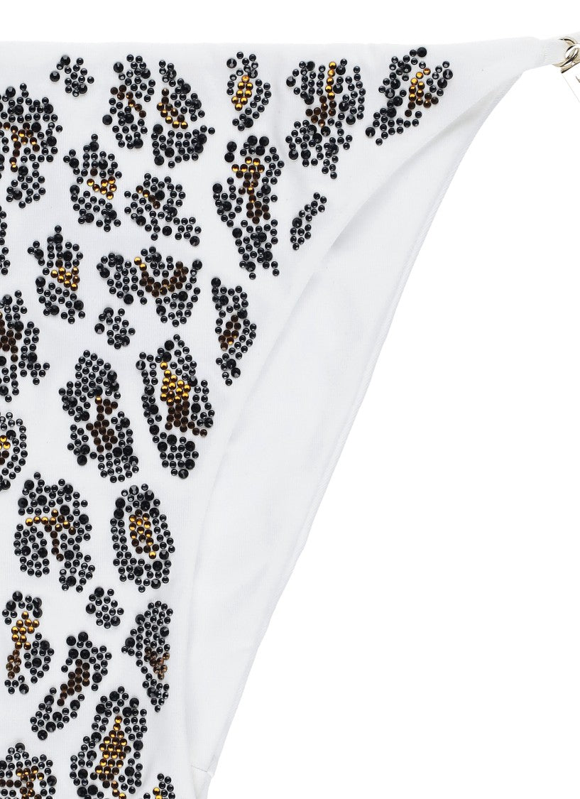 Fisico All-Over Strass White Bikini