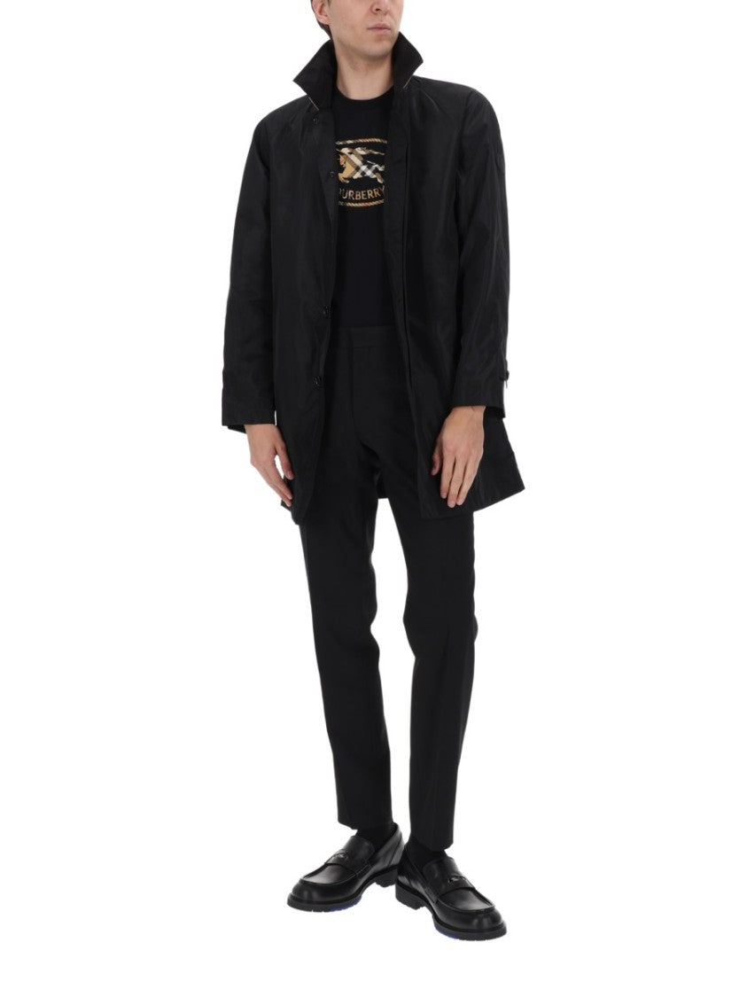 Burberry Polyamide Interior Checkered Lining Coat