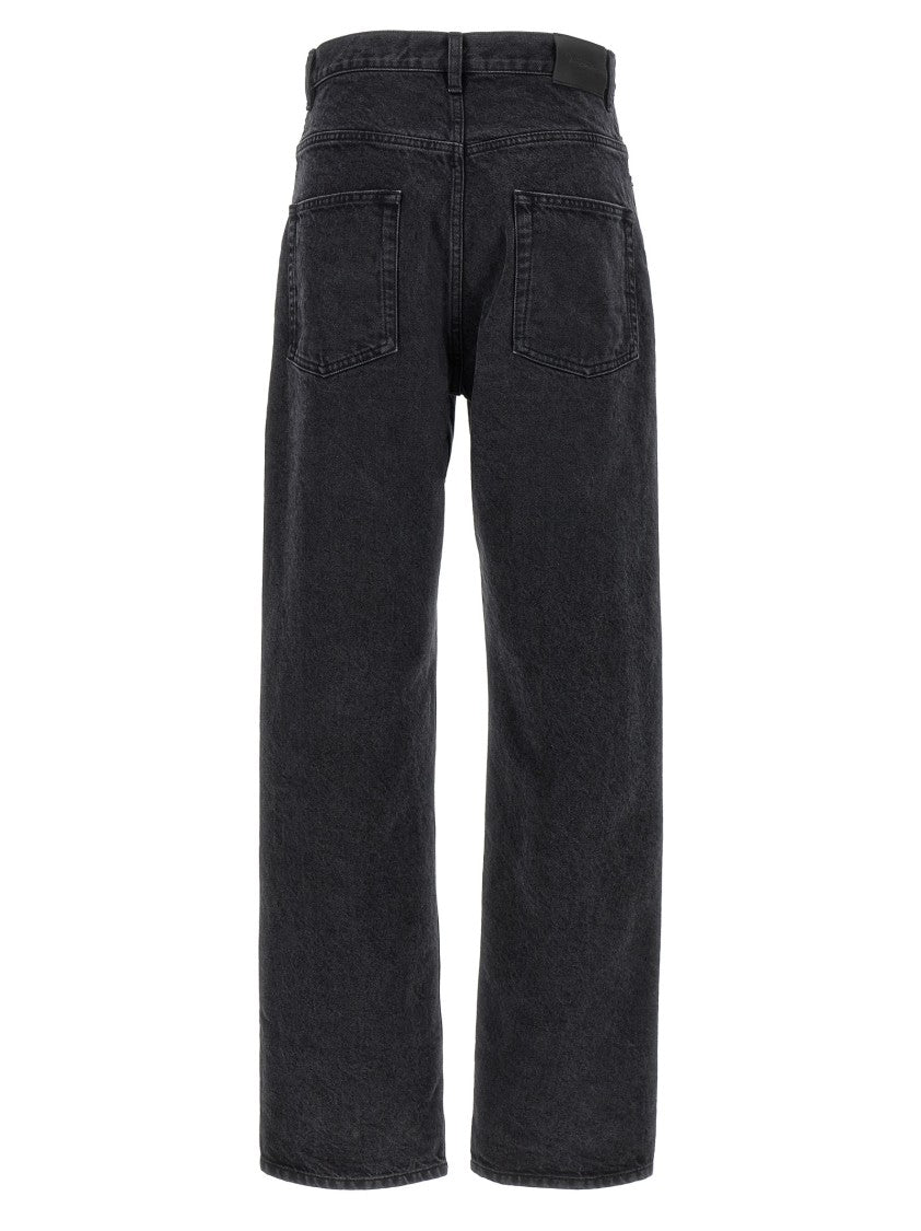 Saint Laurent Carrot Fit High-Waisted Denim Jeans