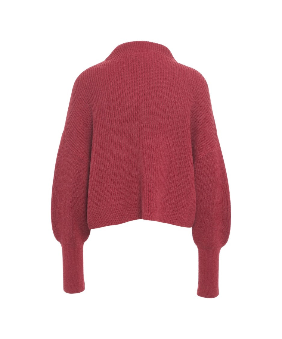 Closed Oversized Wool Blend Sweater With High Neck And Voluminous Sleeves
