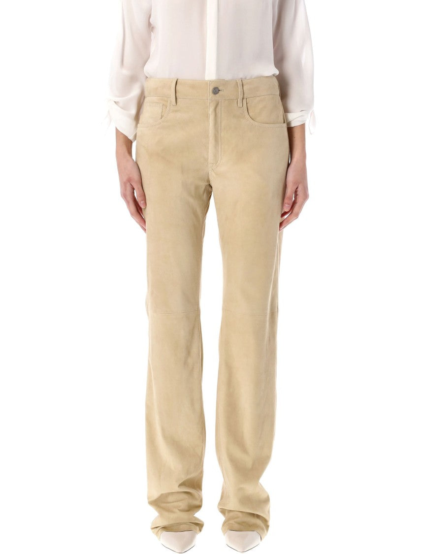 Polo Ralph Lauren Suede Leather Trousers