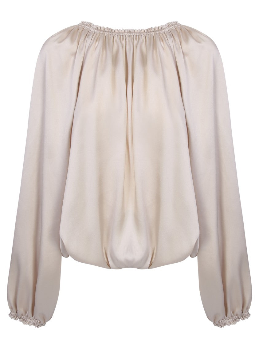 Blanca Vita Ivory Long-Sleeved Blouse