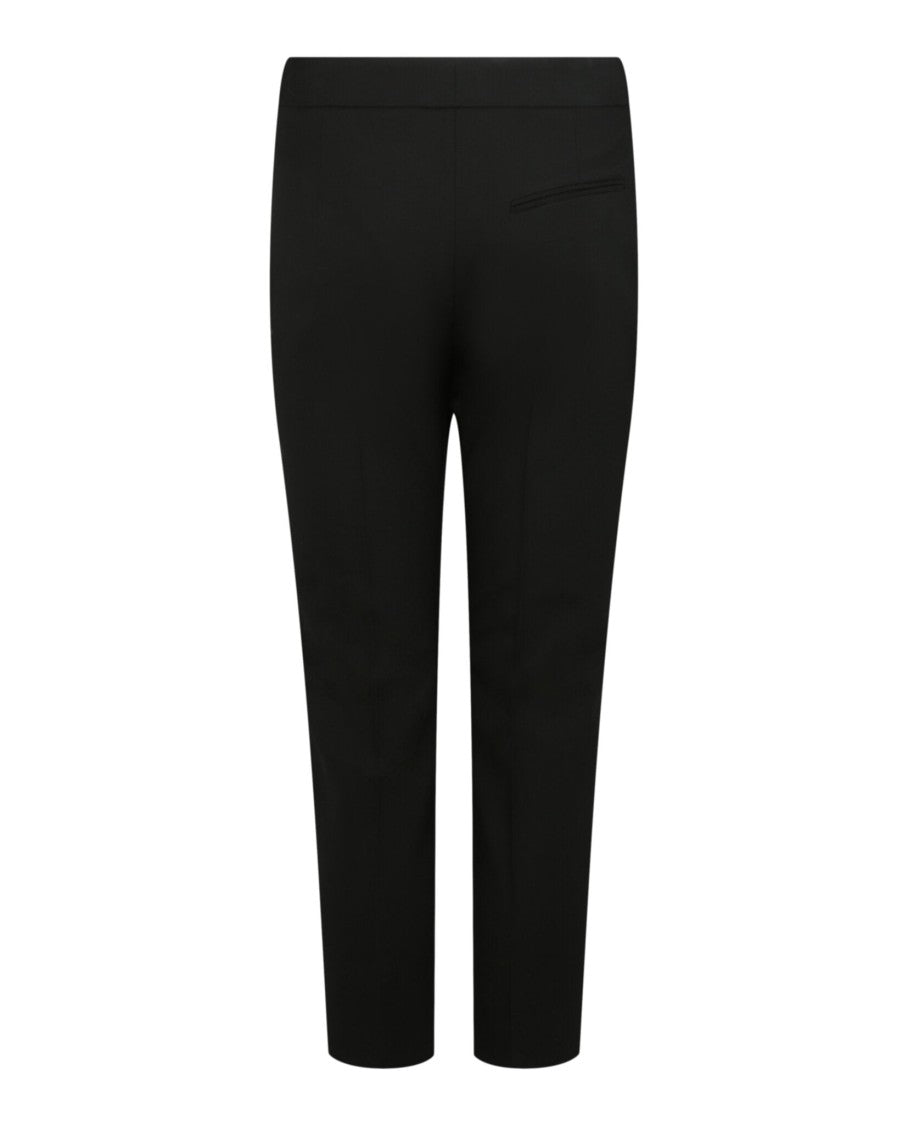 Alexander Mcqueen High-Rise Cropped Tailored Trousers With Concealed Fastening