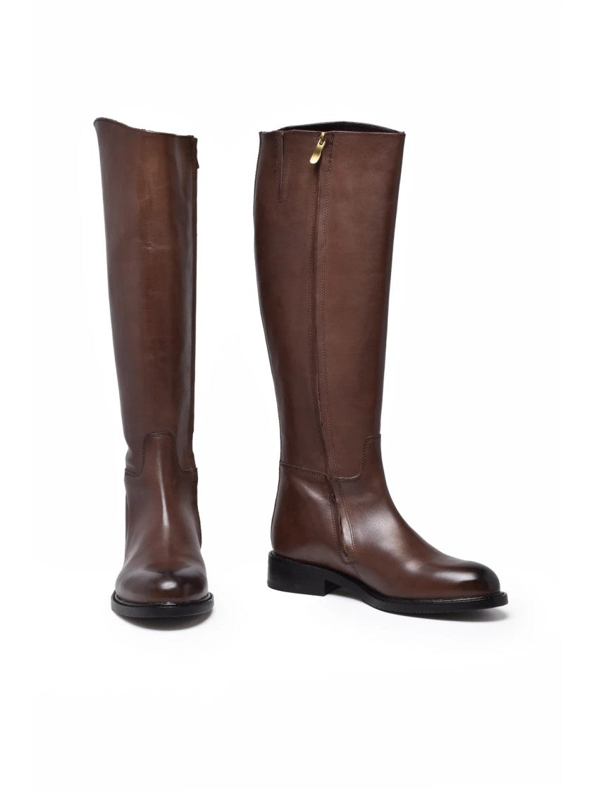 Metisse Brown Leather Boots