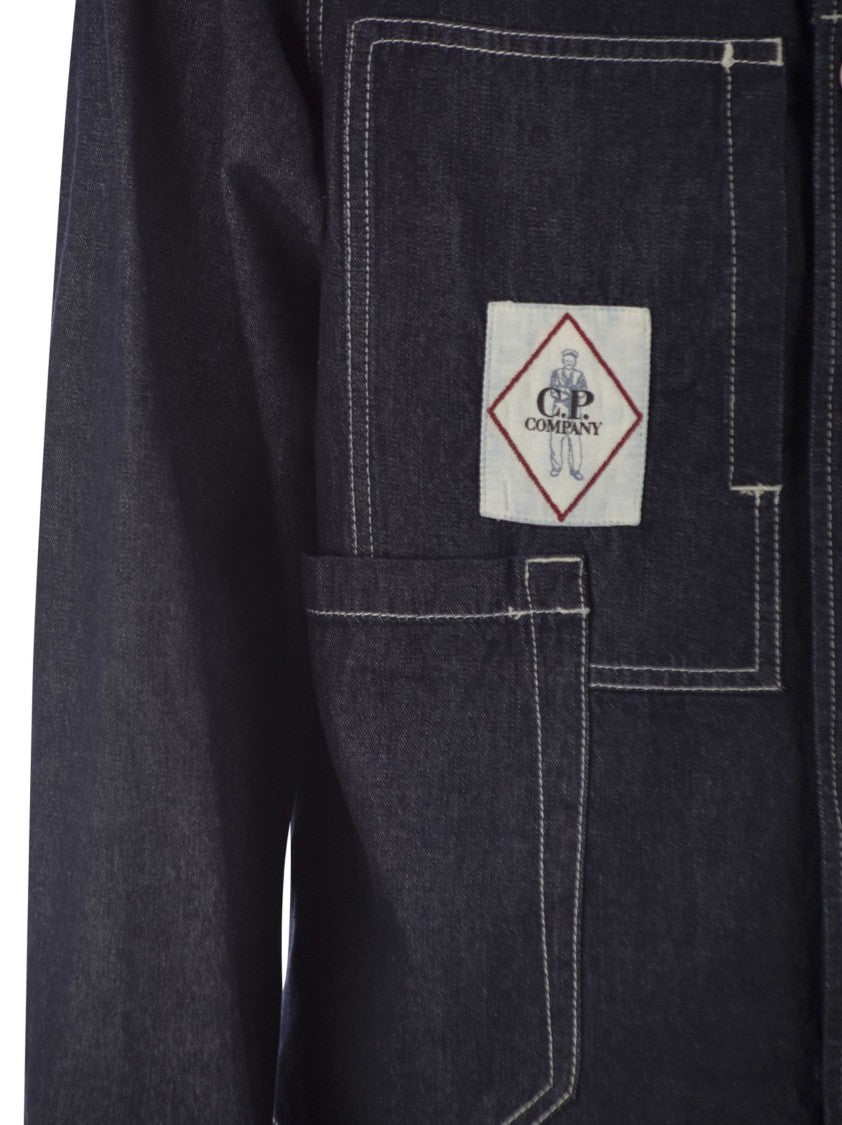 C.P. Company Resin-Coated Cotton Denim Jacket