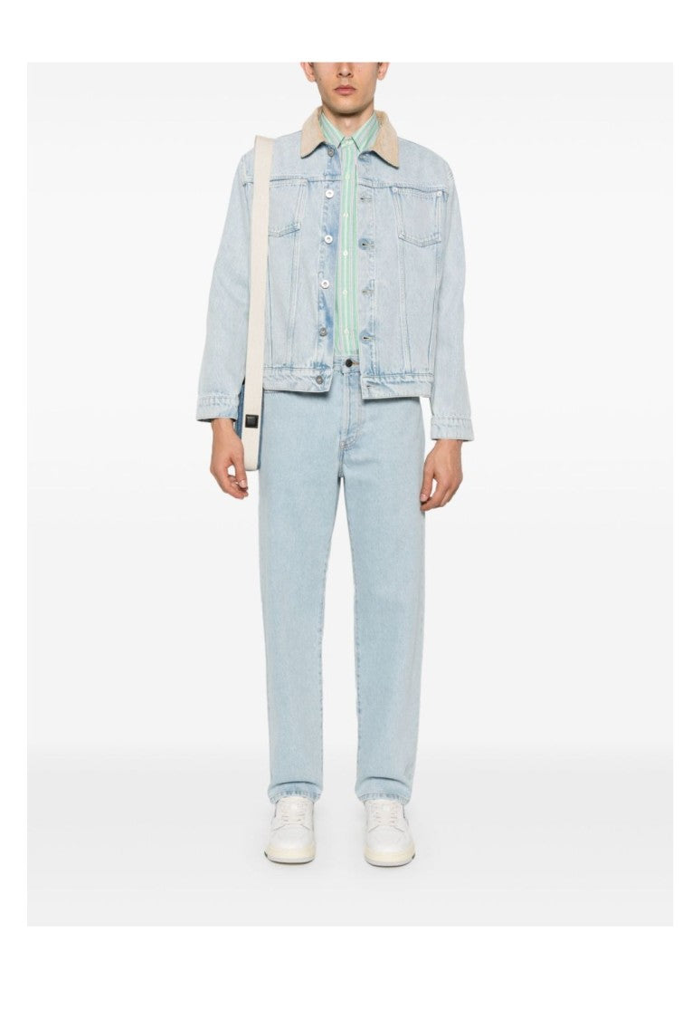 Drôle De Monsieur Light Wash Denim Jacket