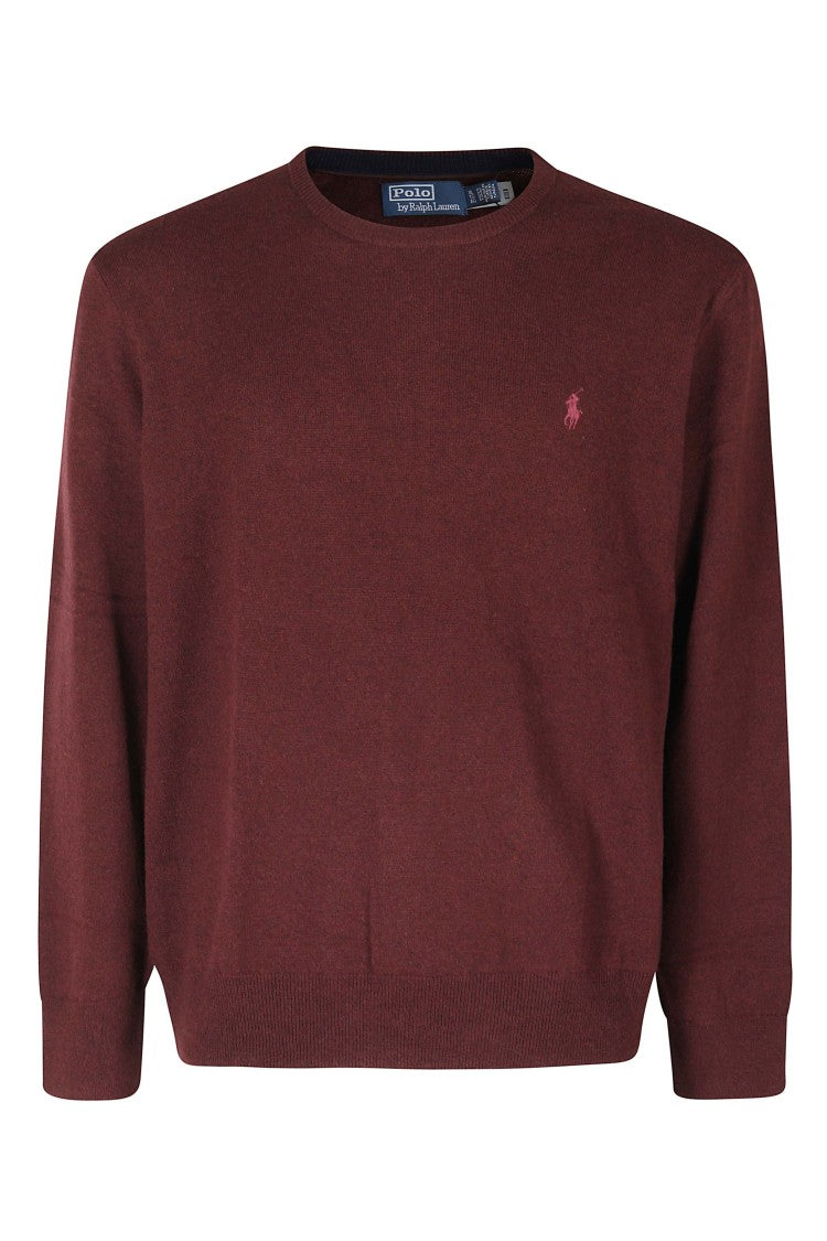 Polo Ralph Lauren Aged Wine Crewneck Merino Wool Pullover Sweater