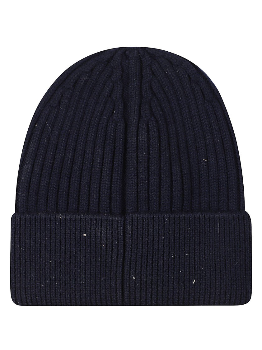 Moncler Grenoble Tricot Ribbed Virgin Wool Beanie Hat