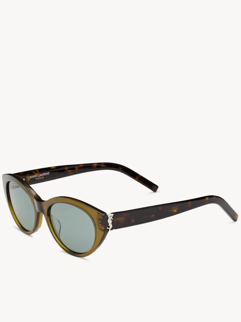 Saint Laurent M148 Tortoiseshell Cat-Eye Sunglasses