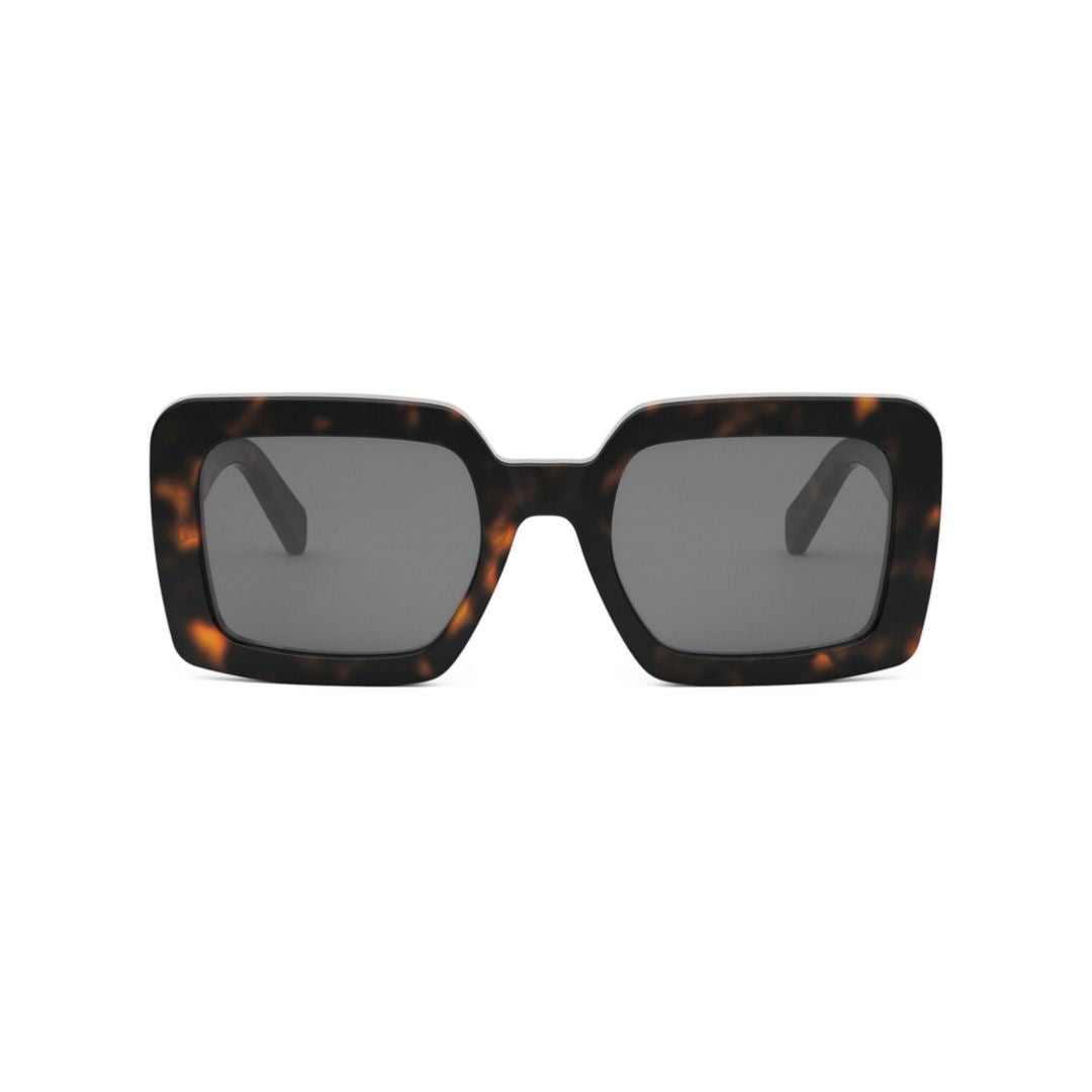 Celine Cl40304u Oversized Tortoiseshell Square Frames