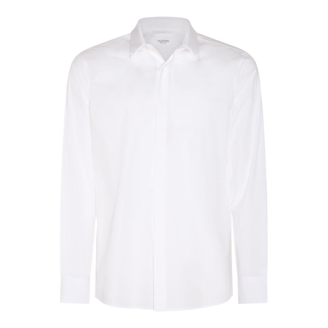 Valentino White Cotton Stud Detailing Shirt