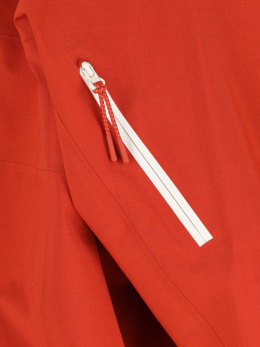 Lacoste Orange Technical Taffeta Popover Logo Jacket
