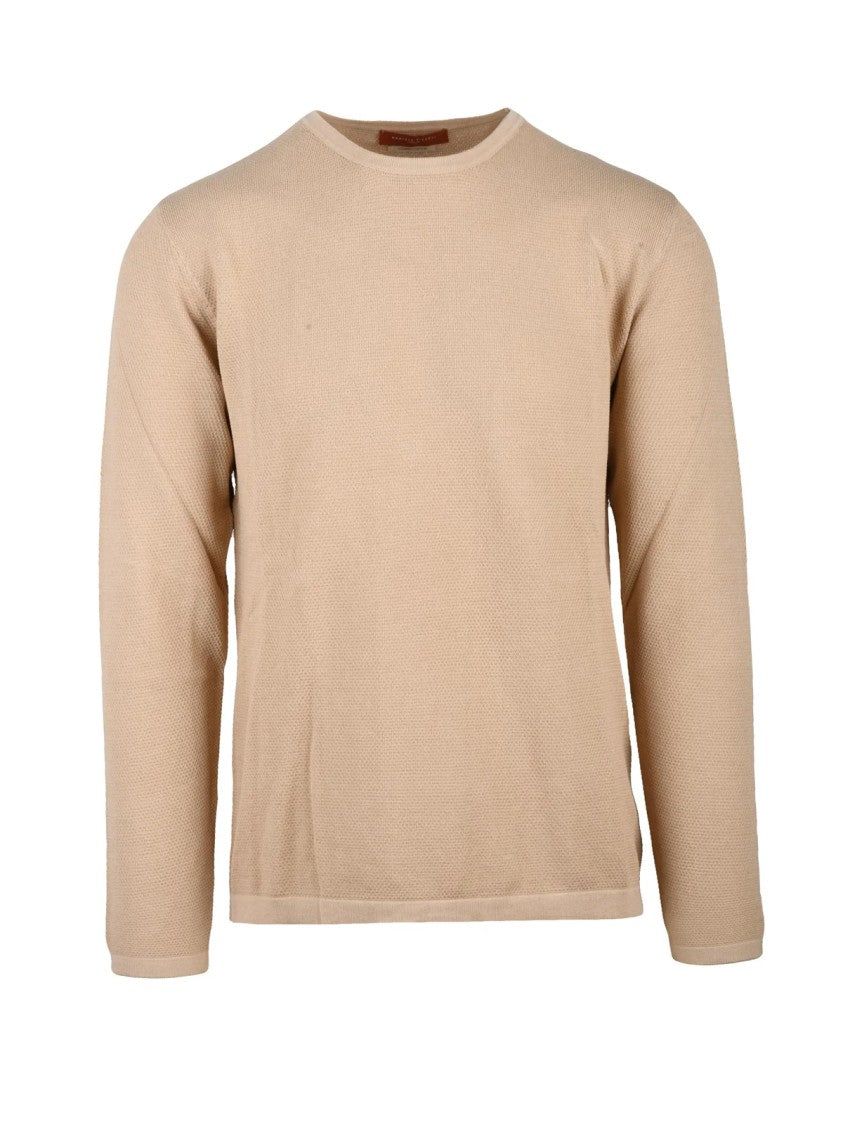 Daniele Fiesoli Beige Soft Cotton Sweater