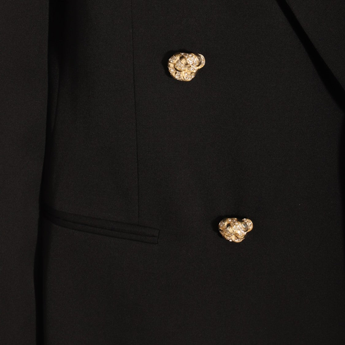 Lanvin Black Wool Double Breasted Blazer