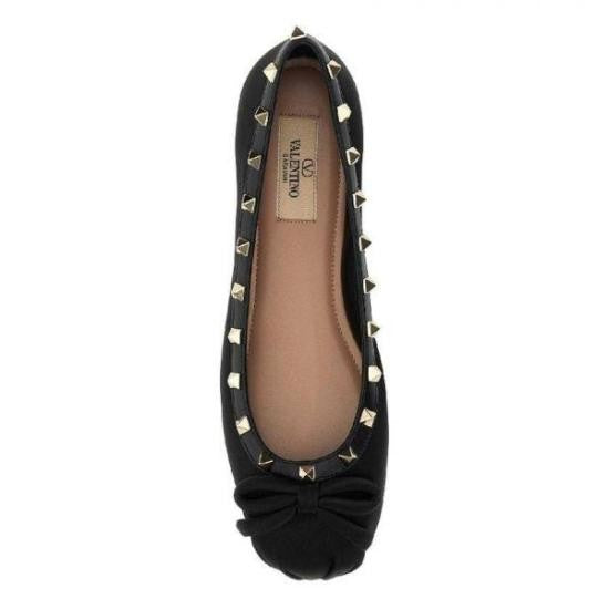 Valentino Garavani Fabric Flat Shoes With Leather Sole