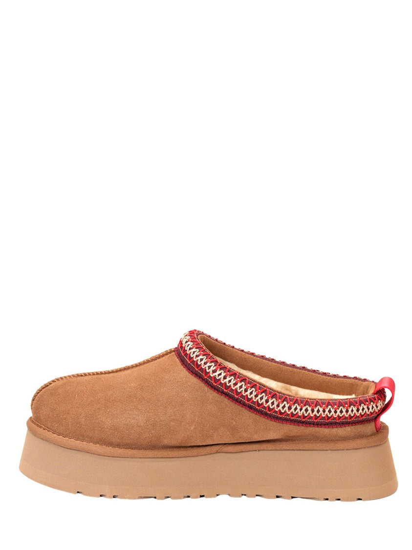 Ugg Slip-On Suede Sandals With Woven Trim