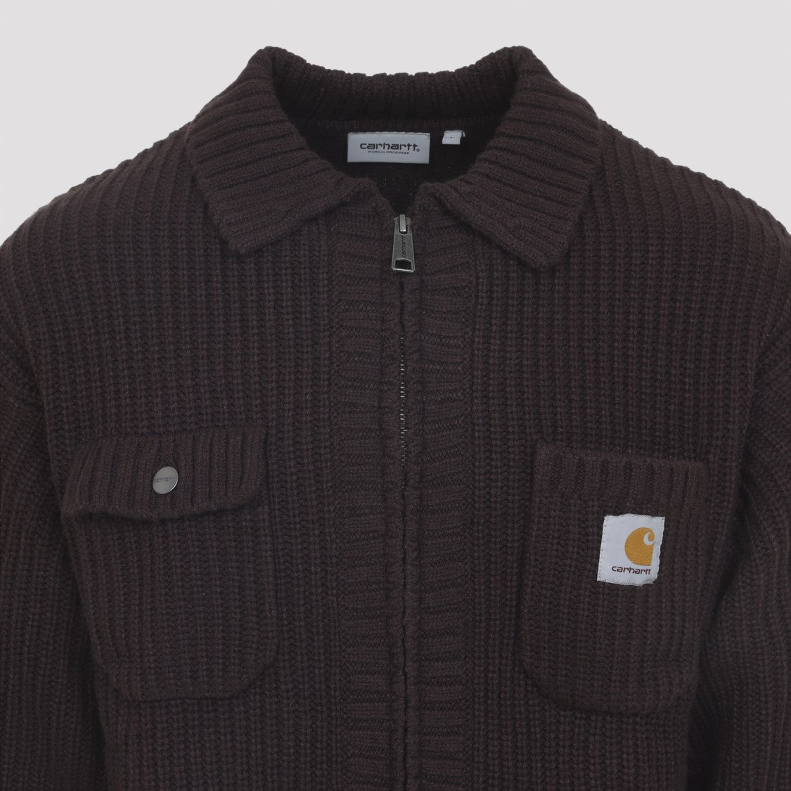 Carhartt Wip Palisander Brown Chrone Knit Jacket