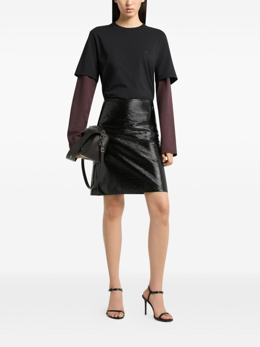 Courrèges Layered Short-Sleeve Underlay T-Shirt
