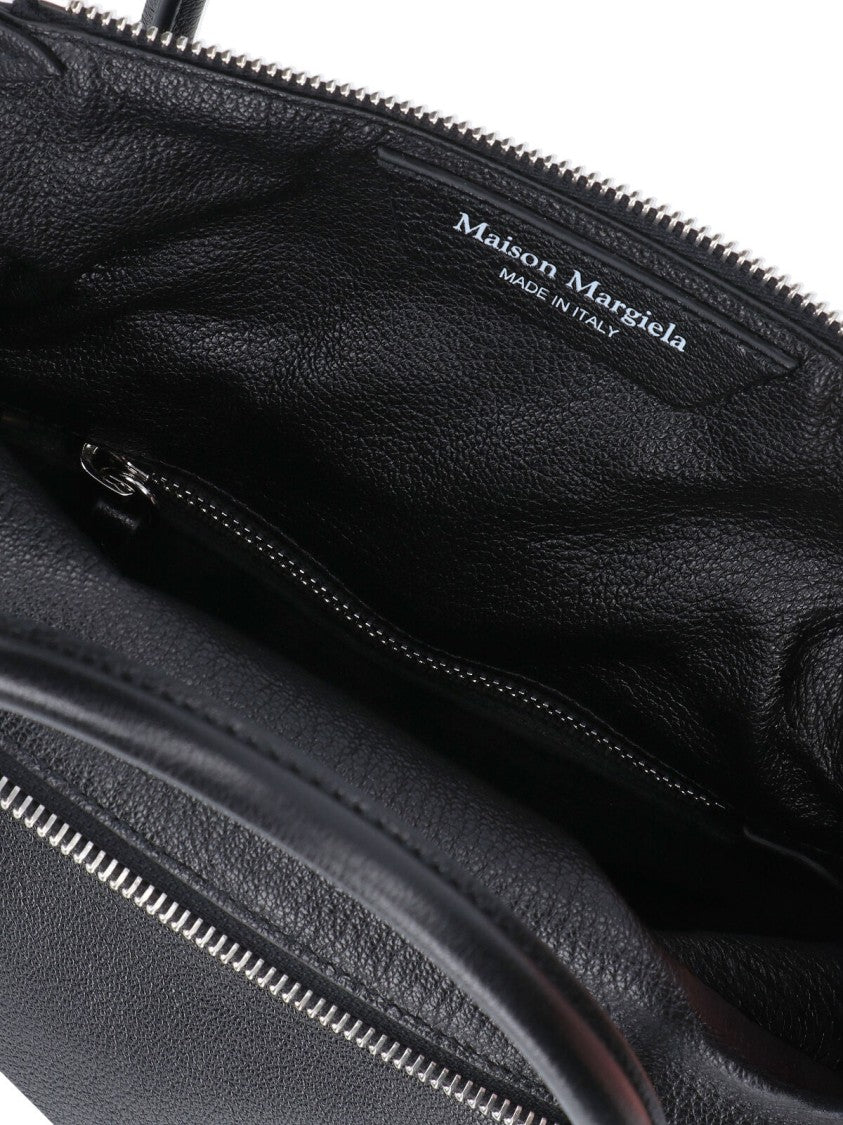 Maison Margiela Rectangular Black Sheepskin Leather Tote