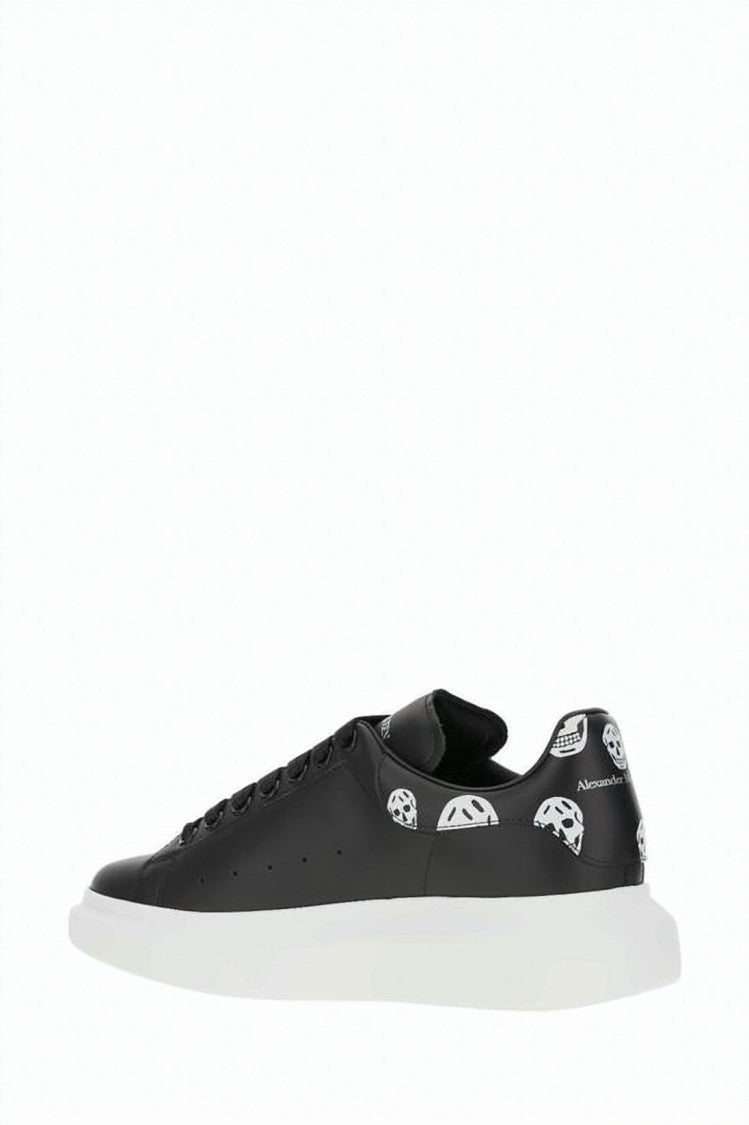 Alexander Mcqueen Chunky Black Calf Leather Sneakers
