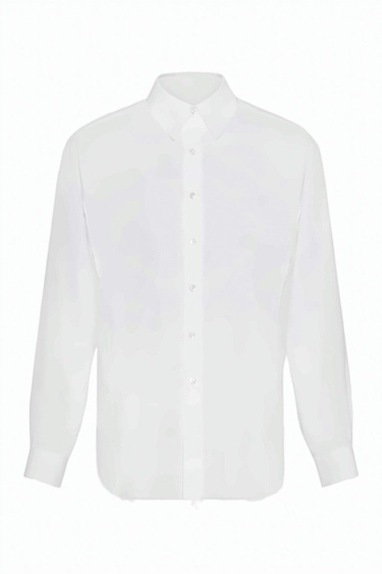 Maison Margiela Crisp White Long-Sleeve Shirt