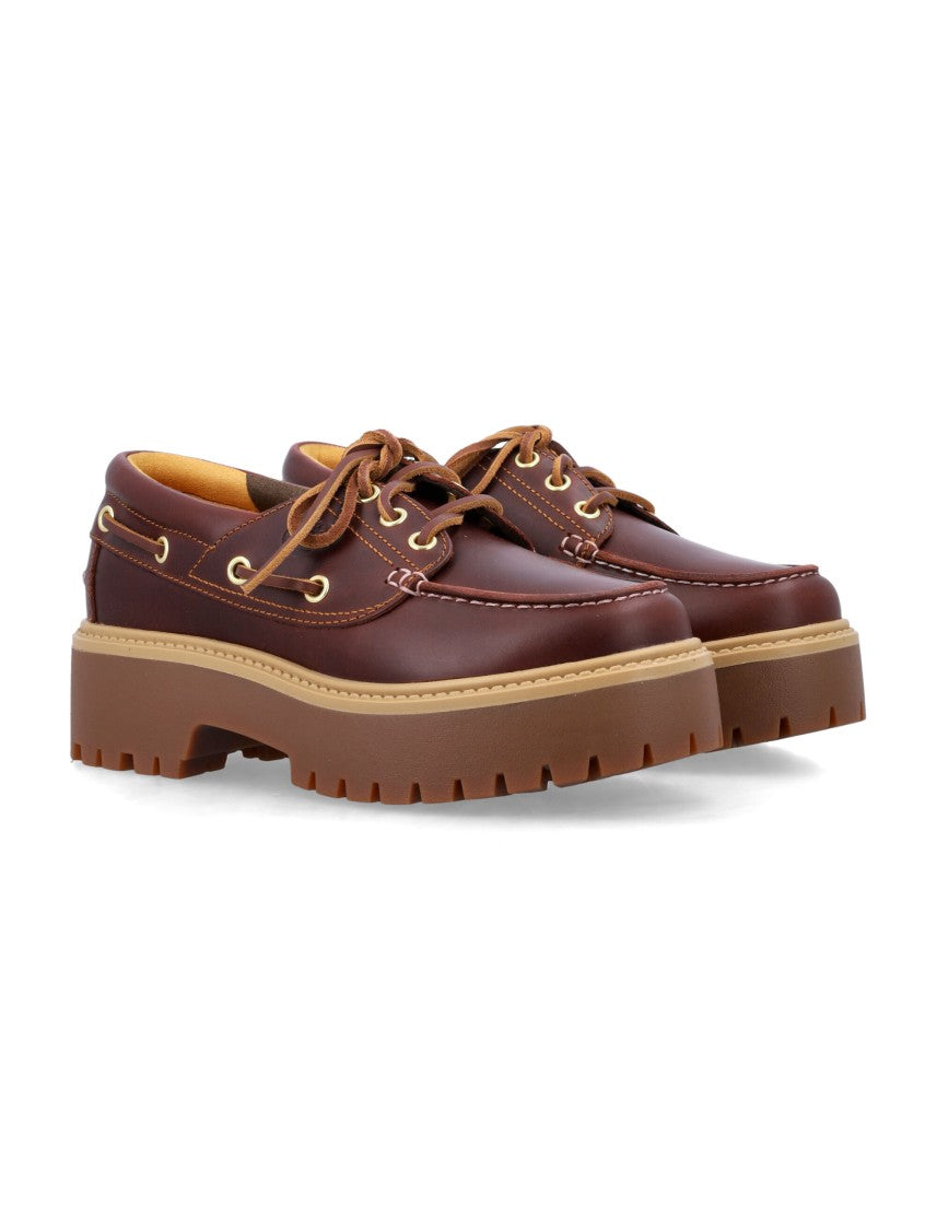 Timberland Leather Platform Boat Shoes
