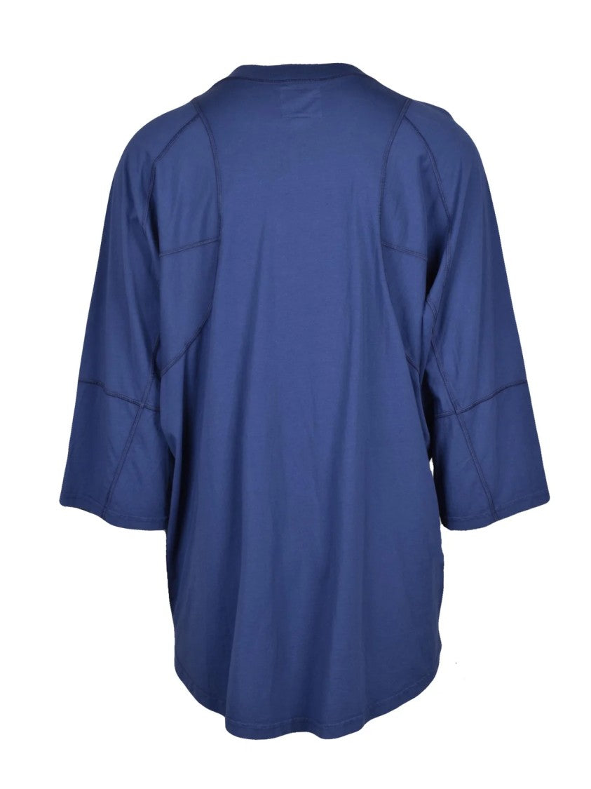 Vivienne Westwood Anglomania Blue Recycled Cotton Oversized T-Shirt