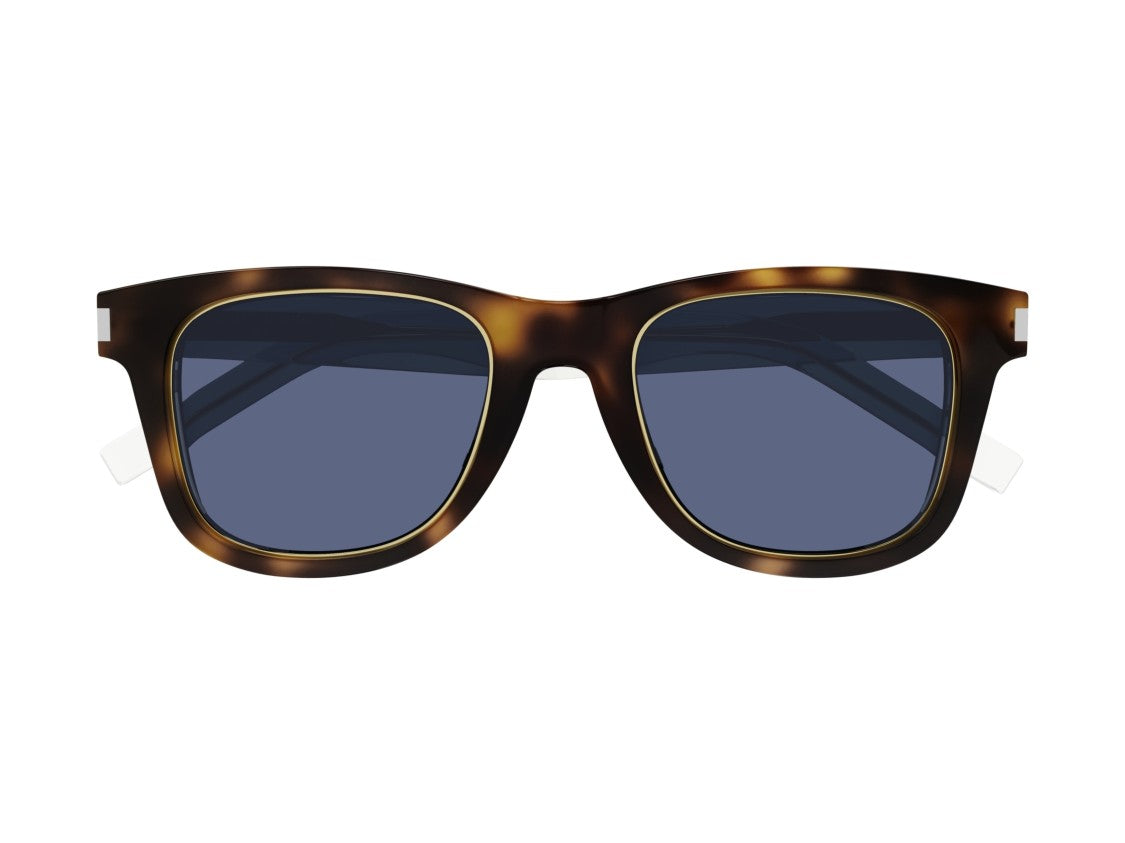 Saint Laurent Blue Sl 51 Rim Tortoiseshell Bold Sunglasses