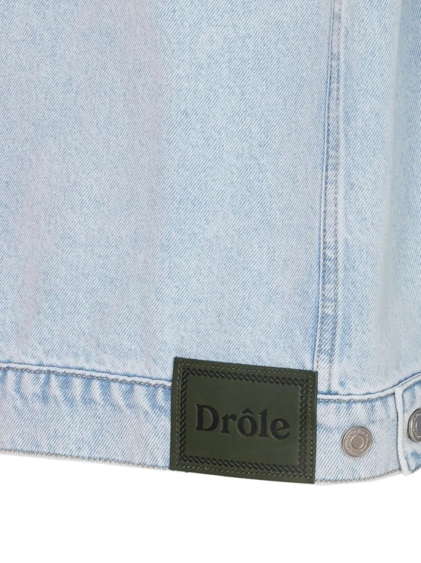 Drôle De Monsieur Denim Jacket With Faded Wash