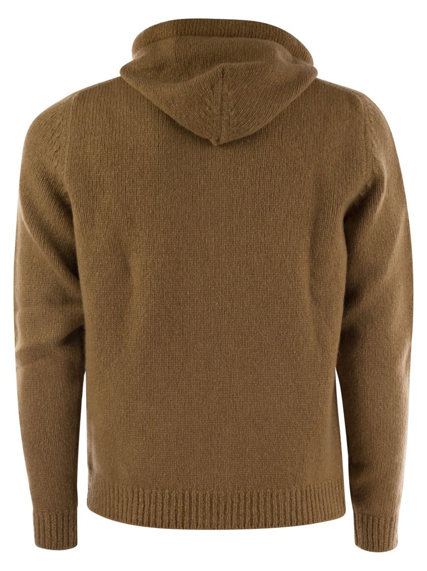 Fedeli Pure Cashmere Hooded Cardigan