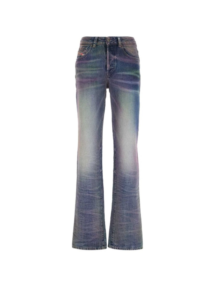 Diesel Slightly Flared Vintage-Inspired Jeans With Five-Pocket Styling