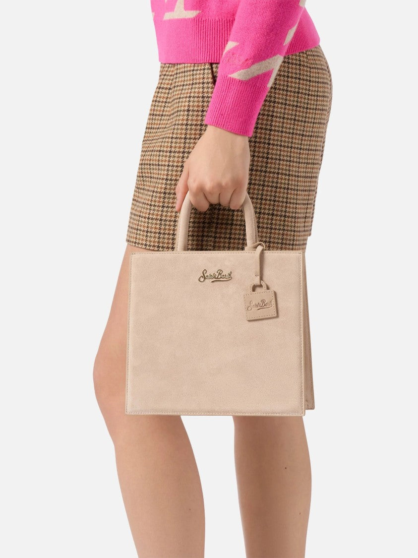 Mc2 Saint Barth Midi Structured Bag In Smooth Cow Leather