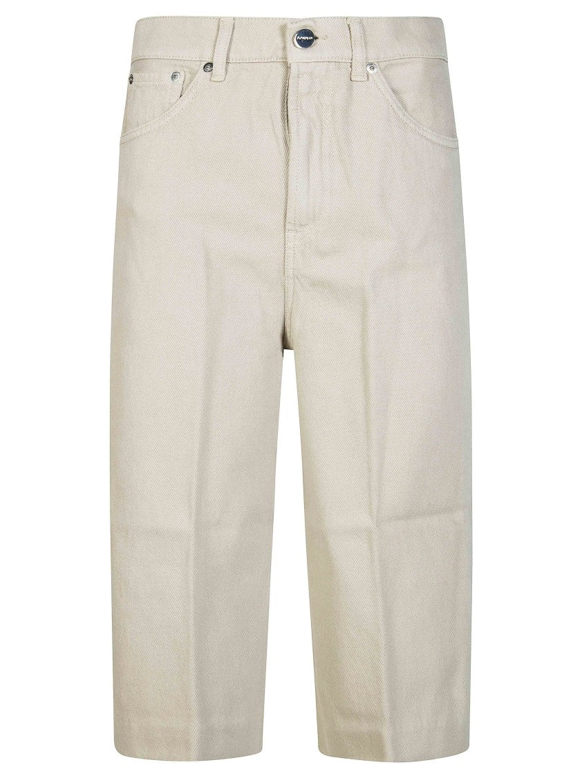 Dondup Neutral Smooth Finish Bermuda Shorts