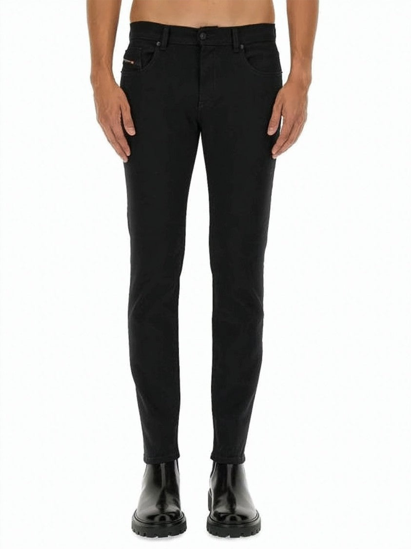 Diesel Slim-Fit Jeans In Black With Tapered Ankle