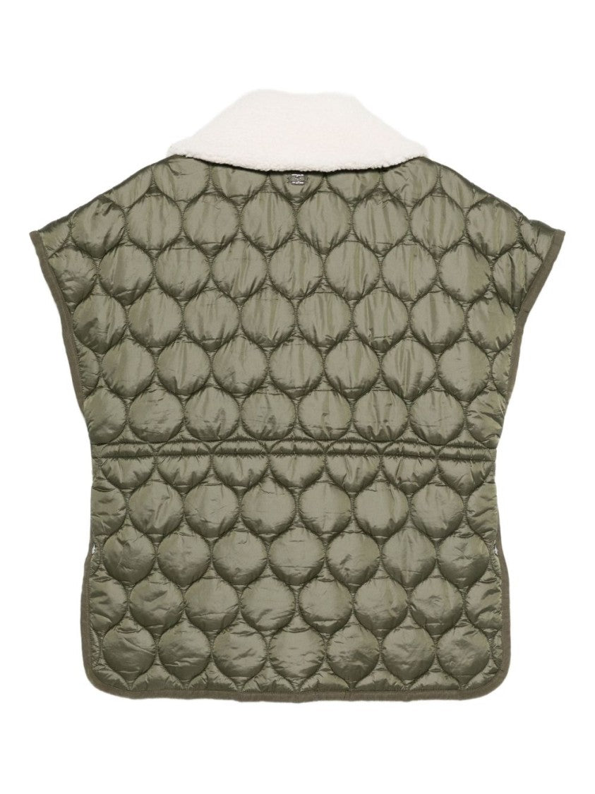 Liu Jo Quilted Green Knitwear Jacket