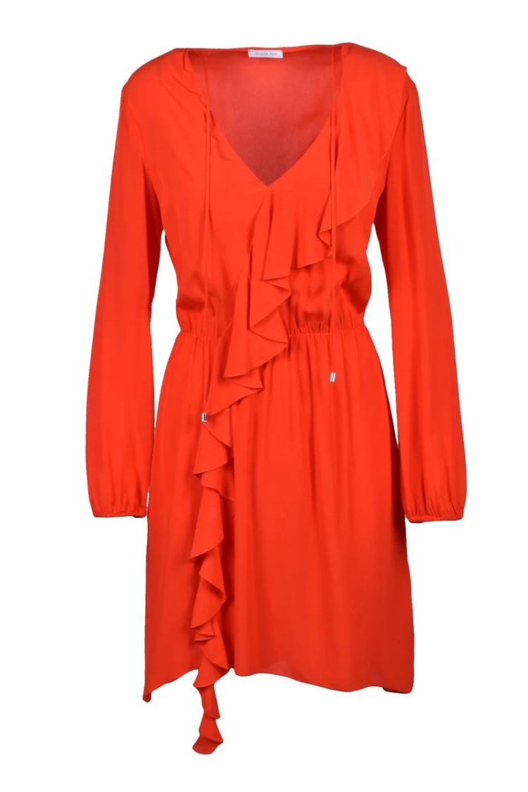 Patrizia Pepe Short Dress Viscose Red - Red