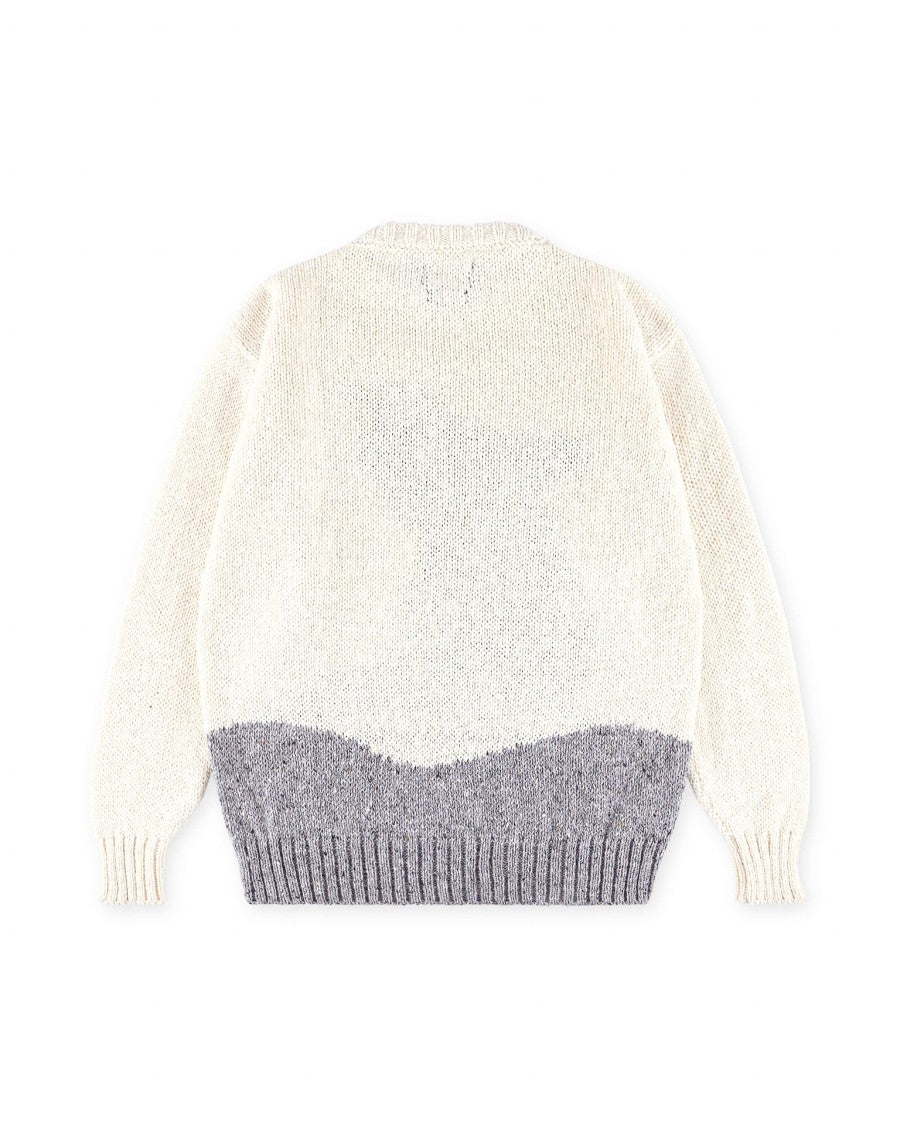 Howlin Seal Jacquard Mohair-Wool Crewneck Sweater