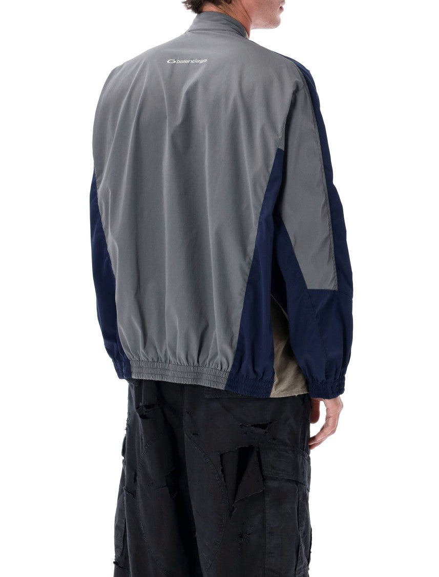 Balenciaga Worn Effect Cotton Ripstop Tracksuit Shirt