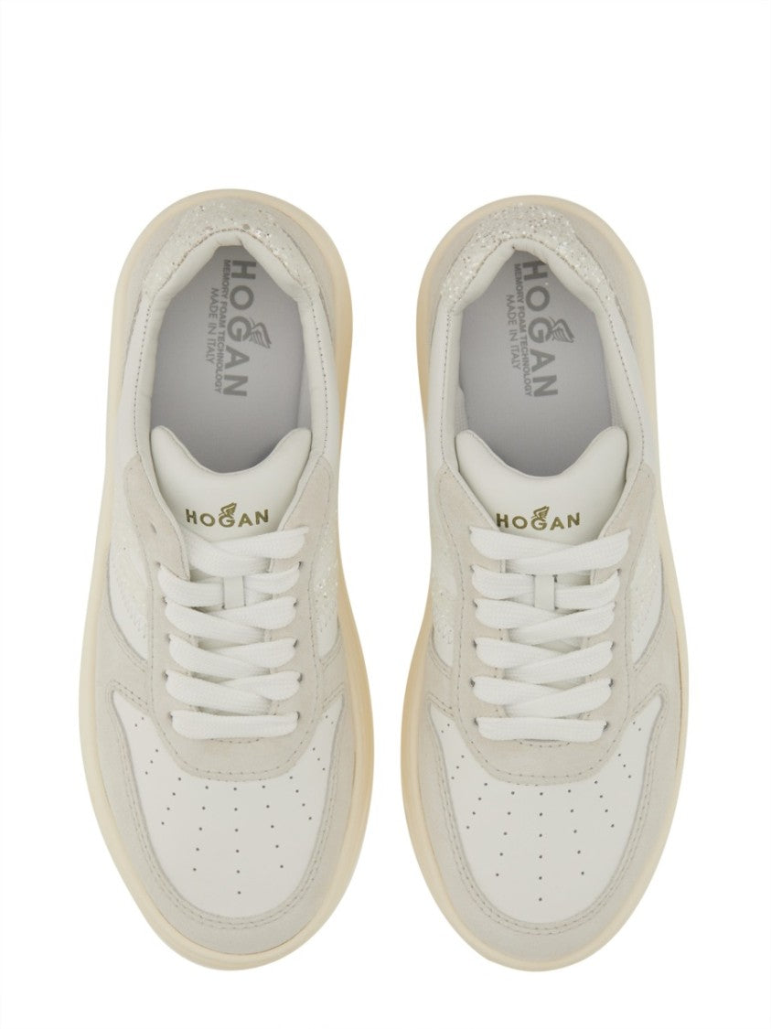 Hogan Textured Leather Sneakers