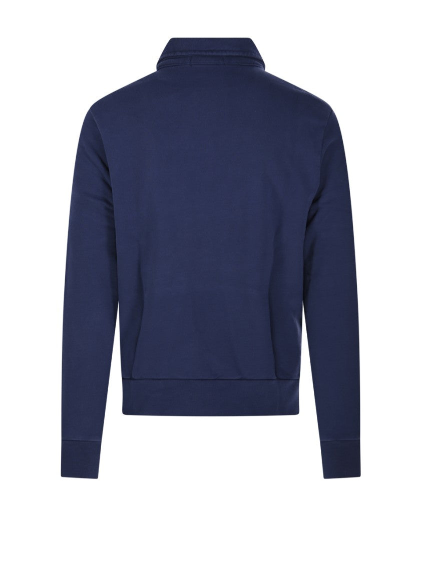 Polo Ralph Lauren Half Zip Cotton Sweatshirt With High Collar