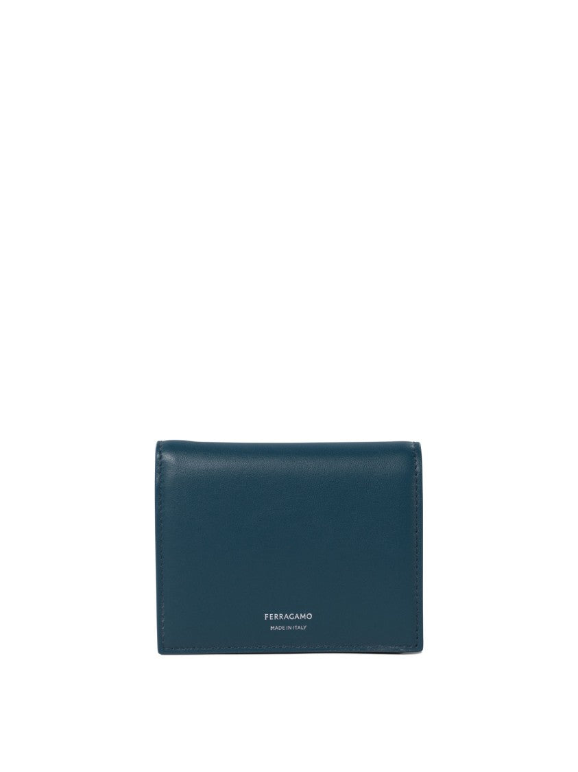 Ferragamo Ferragamo Leather Wallet And Card Holder