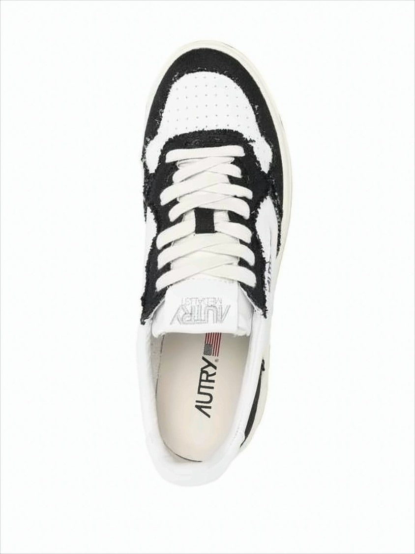 Autry Low-Top Sneakers With Textured Panels And Classic Silhouette