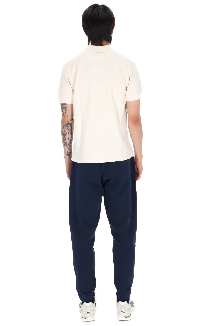 Kenzo Slim Boke Flower Cotton Piquet Polo Shirt