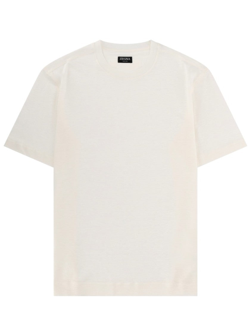 Zegna Oasi Linen Crew Neck T-Shirt