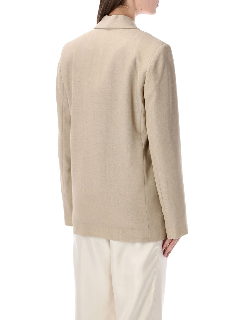 Loulou Studio Contemporary Double-Breasted Minka Blazer