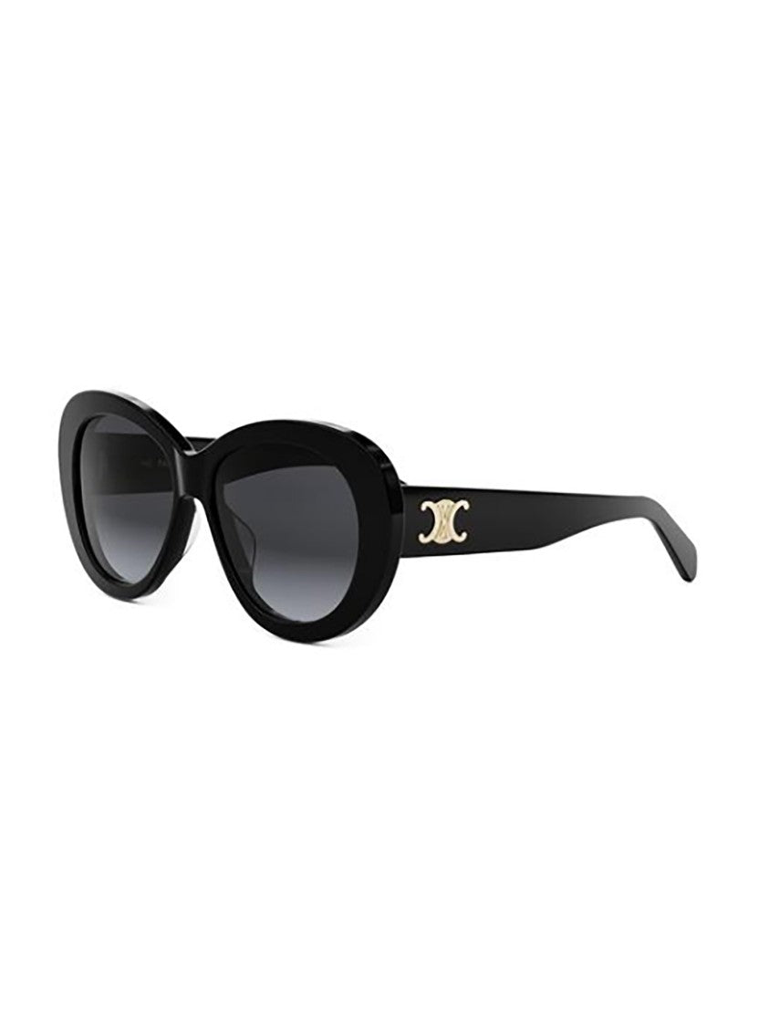 Celine Black Cl40317u Oval Gold Sunglasses