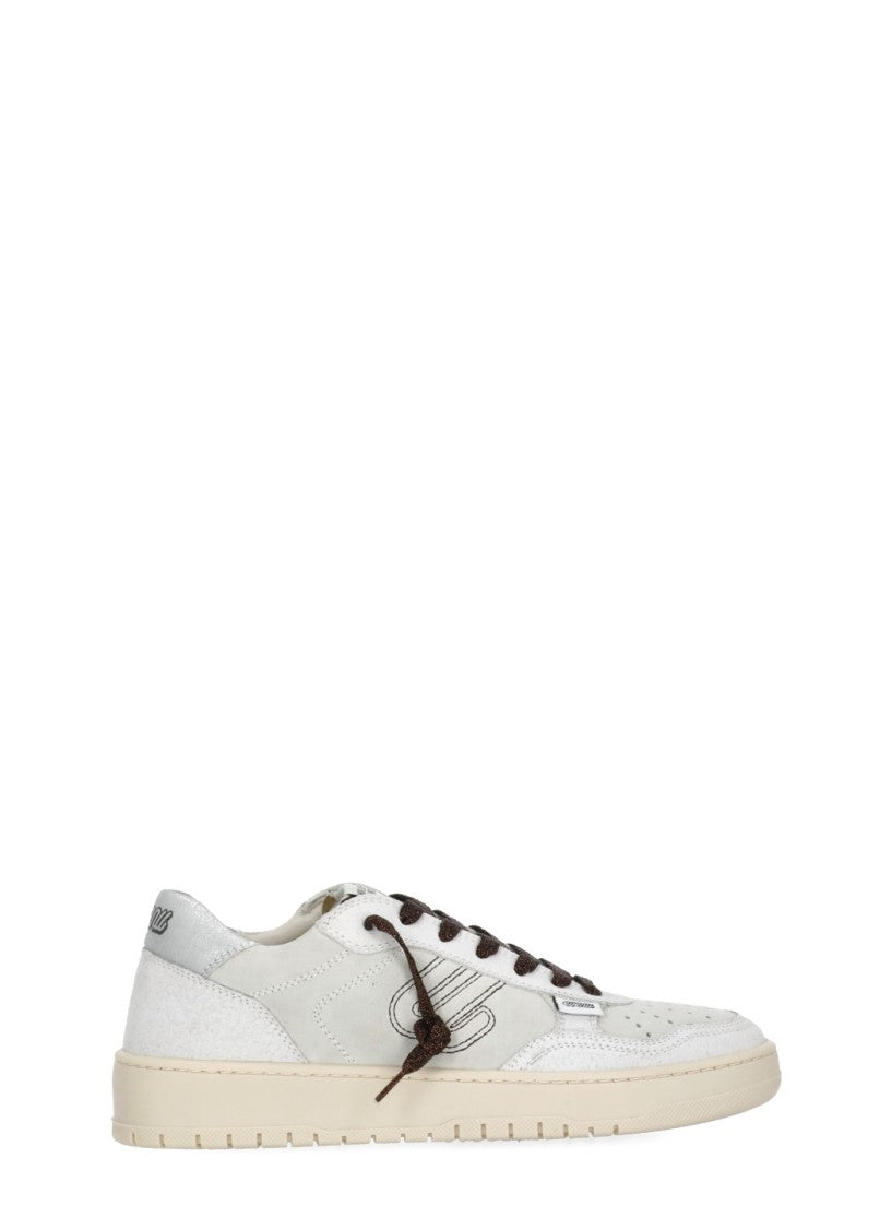 Evenu Equal Ivory Calf Hair Low-Top Sneakers