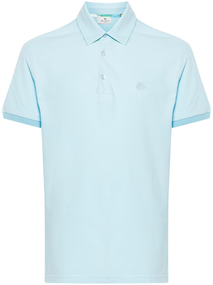 Etro Pegaso-Motif Cotton Polo Shirt