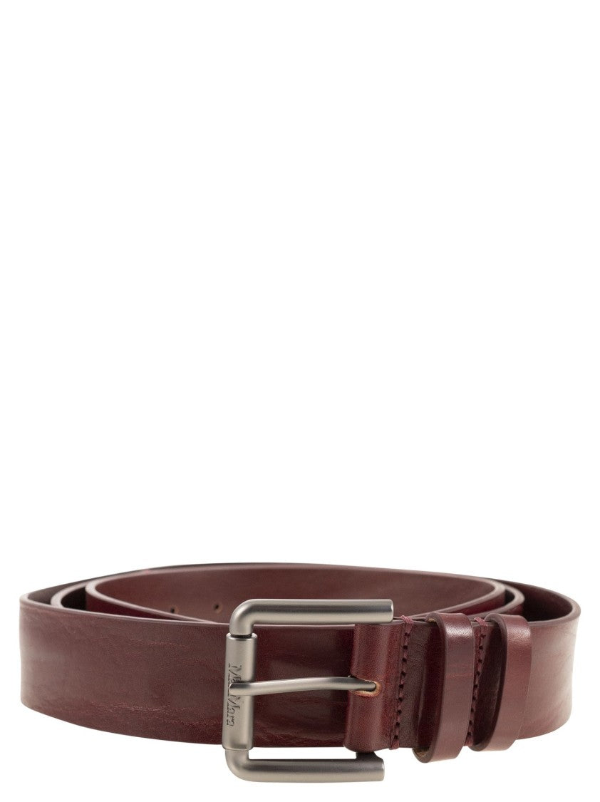 Max Mara Buckle40xlong - Long Leather Belt